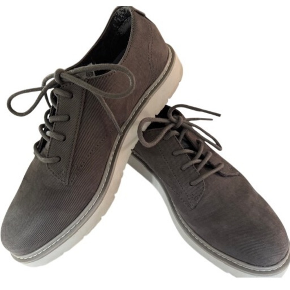 TOMS TRVL LITE Oxford Shoes Men's Casual Gray Low Top Lace Up Comfort - size 9